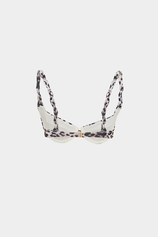 Açelyaokcu Premium Burgu Askı Detaylı Frıgg Fit Kadın Bikini Üstü Leopar