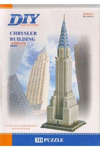 3D Puzzle 3 Boyutlu Maket Amerika Newyork Manhattan Chrysler Buil