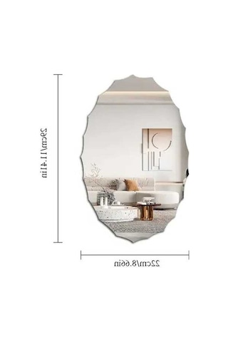 Fortunelane Yansıtmalı Akrilik Eşarp Duvar Sticker - Vintage Dekor, Kolay Yüklenir, Her Odaya Zenginlik Katıyor