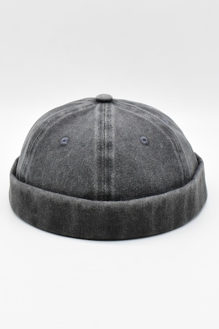 Külah Vintage Retro Eskitme Pamuk Cap Docker Şapka - Siyah