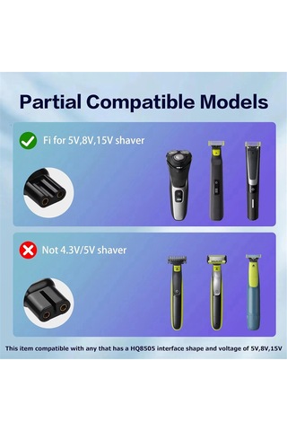 Xiaaokeji 15v Hq8505 Tip-c Tıraş Makinesi Adaptörü Şarj Dönüştürücü Philips,a