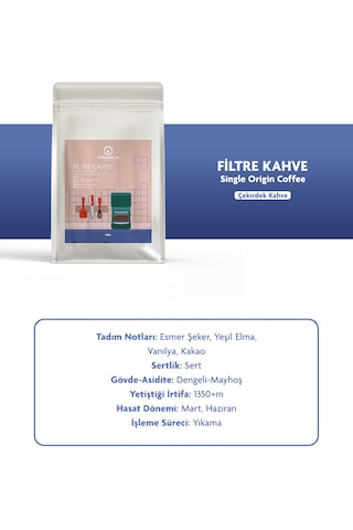 Filtre Kahve 100 Gr Öğütülmüş Kahve Taze Kavrulmuş Çekirdek V60