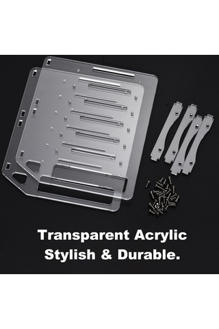 Ximistore9 "özelleştirilebilir 4-10 Yuvalı Akrilik Hdd Rafı - Kolay Montaj Ve Mükemmel Soğutma"