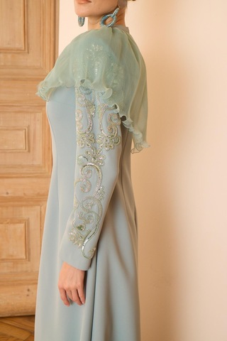 Senna Rebeca Dress Mint Yeşil