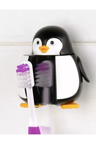 Flipper Diş Fırçası Tutacağı Penguen + Diş Fırçası 169624483 Beyaz