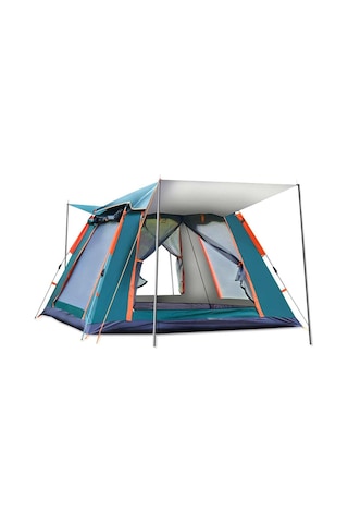Tenteli 6 Kişilik Otomatik Çadır 240x240x155 Cm Çadır Çantalı Çadır - Sineklikli Çadır Karışık/çok Renkli Çok Renkli