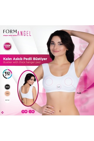 Form Angel Kalın Askılı Pedli Büstiyer Sütyen 5319