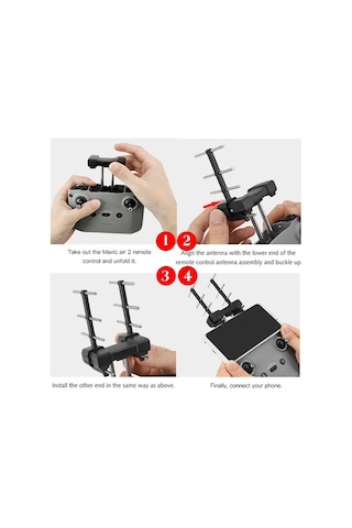 Didadodo Dji Mavic Air 2/mini 2 İçin 2.4ghz Anten - Uzun Menzil Ve Kararlı Bağlantı Yüksek Güçlü