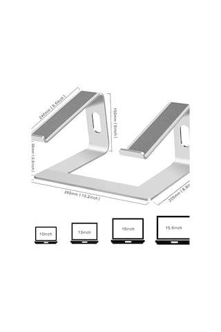 Hobimtek M5 Alüminyum Ergonomik Katlanır Macbook Bilgisayar Standı Bilgisayar Yükseltici 10 17 İnç