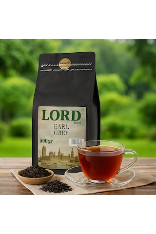 Earl Grey Lord Çayı Bergamotlu, Aromatik Siyah Çay 500 G