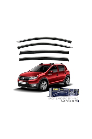 Dacia Sandero Kromlu Cam Rüzgarlığı Niken 2013-2020 Arası Uyumlu
