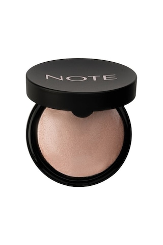 Note Cosmetique Baked Highlighter Işıltılı Fırınlanmış Toz Aydınlatıcı - 02 Sunkiss