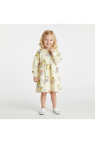 Kuromi Kız Çocuk Elbise Sarı