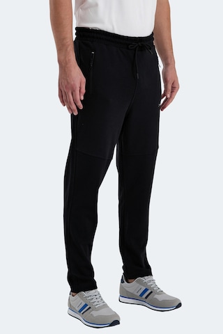 Slazenger Ones In Erkek Fermuar Cepli Siyah Eşofman Altı Siyah