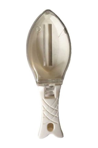 Dancemonkey Kapaklı Mutfak Ölçekleyici Balık Ölçer - Beyaz Beyaz