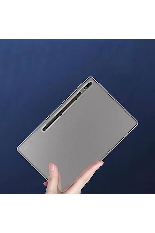 Lexroo Samsung Galakxy Uyumlu Tab S10 Ultra Kılıf Tablet Süper Silikon Kılıf - Renksiz