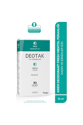 Deotak Fresh Mentol Ferahlığı Krem Deodorant 2 x 35 ML