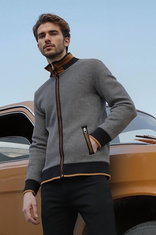 9021 Dewberry Erkek Sweatshırt-noktalı Siyah Noktalı Siyah
