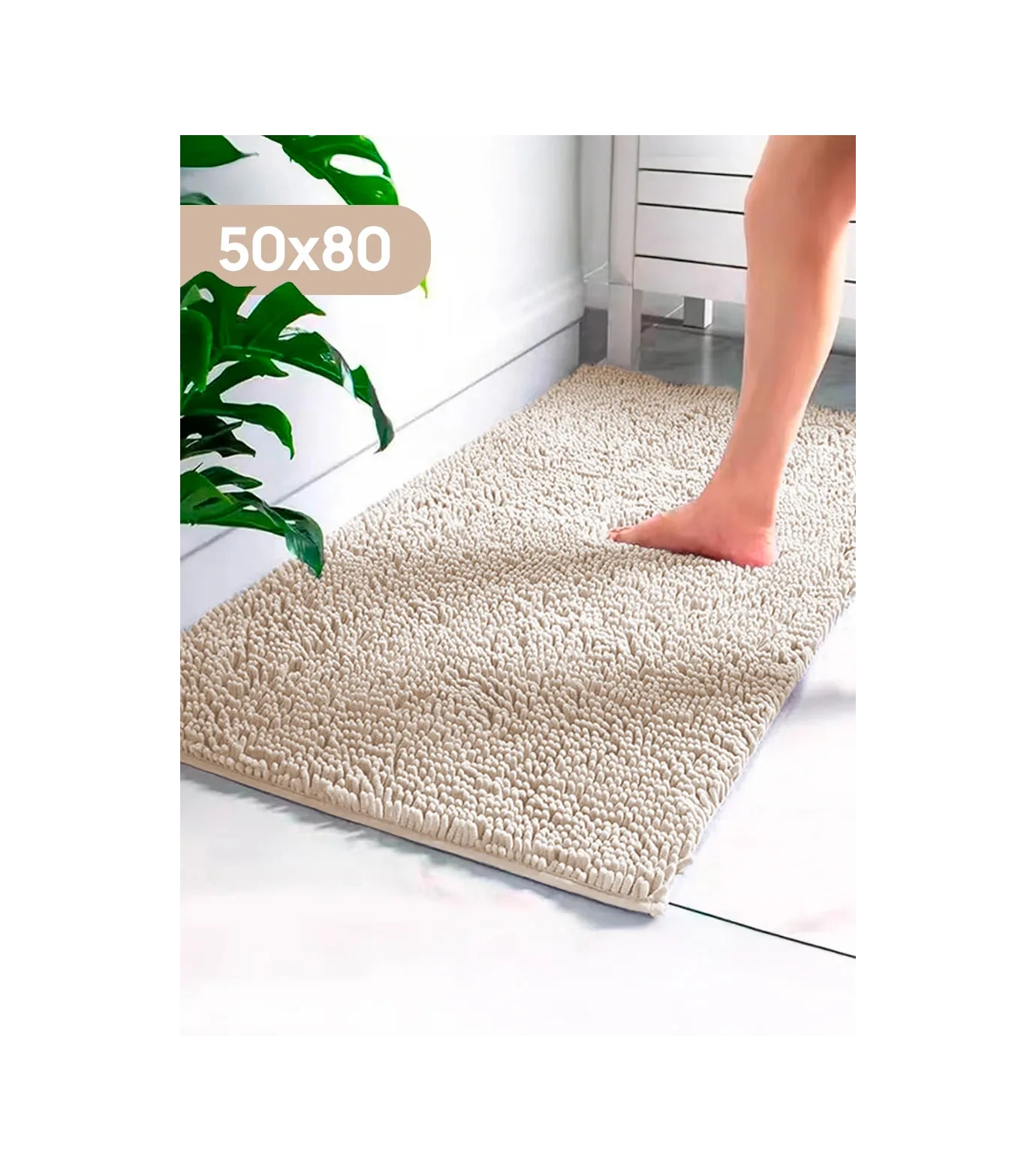 La Paris Kaymaz Banyo Ve Tuvalet Paspası 50x80 296925732 Beyaz