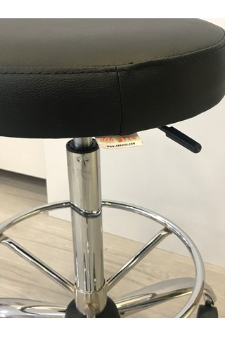 Dekofis Krom Çemberli Tabure