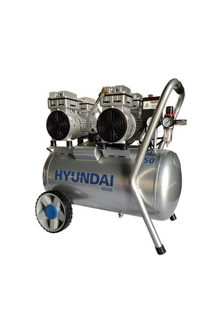Hyundai HM2050S 50 LT Sessiz Yağsız Hava Kompresörü Gri