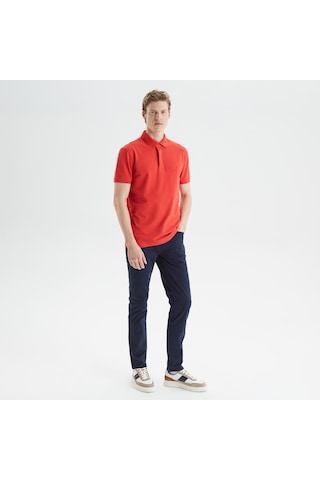 Nautica Nautıca Erkek Kırmızı Slım Fıt Kısa Kollu Polo K35062T 6Ro Kırmızı