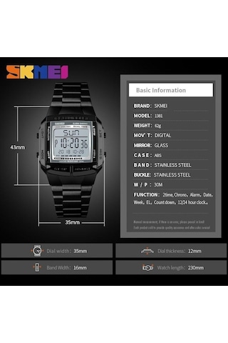 Gümüş Skmeı Spor Saat Erkekler Dijital Saat Elektronik Erkek Saatler Top Marka Lüks Su Geçirmez Erkek Izle Çok Renkli