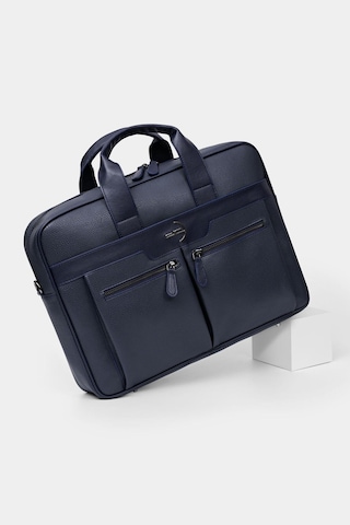 Erkek Basic Evrak Çantası Floater Desenli Lacivert 116021 Lacivert