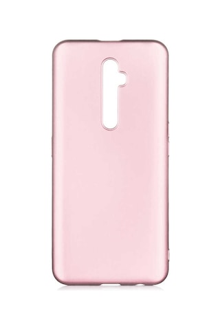 Ekılıf - Oppo Reno 2z Uyumlu Kılıf Mat Soft Premier Silikon Kapak - Rose Gold