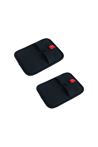 Maiyame 2 Adet İki Yönlü Elektrostatik Evcil Hayvan Tüy Alma Eldiveni - Kedi Köpek Tüyünü, Koltuk Döşeme Arabada Temizler Siyah