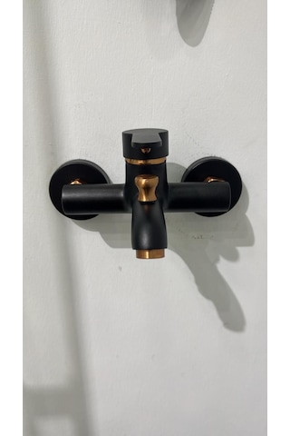 Armour Armatür Banyo Bataryası Siyah Rose Siyah