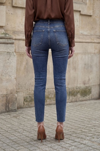Hiccup My Fashıon Yüksek Bel Dar Kesim Skinny Kot Pantolon Lacivert