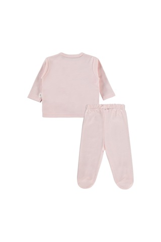 Civil Baby Fırfır Tüllü 1-9 Ay Pijama Takımı - Pudra Somon
