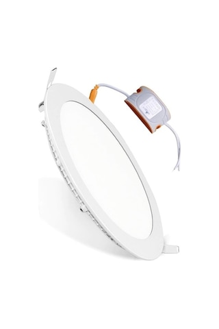 18 Watt Slim Yuvarlak Panel Led Spot Armatür Driverli - Beyaz
