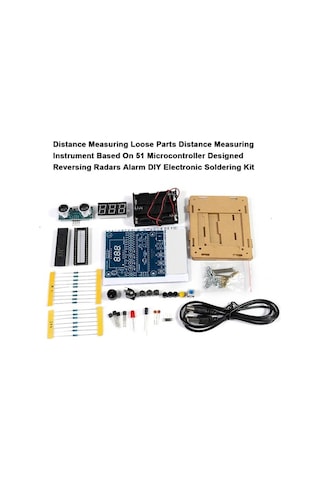 Tongxida Hc-sr04 Uzaktan Mesafe Ölçer Seti - Dijital Ekranlı Gerçek Zamanlı Gösterim, Buzzer Uyarı, Buton Ayarlı 0.01-4m