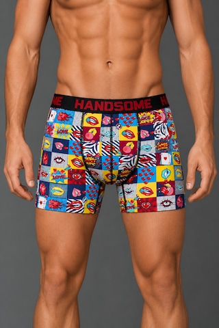 Brem Handsome Öpücük Desenli Erkek Boxer Çok Renkli