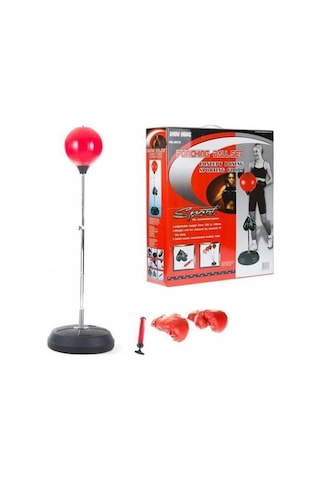 Sgsanalmağazacılık Cosfer Punching Ball Yükseklik Ayarlı Eldiven Hediyeli Boks Antre