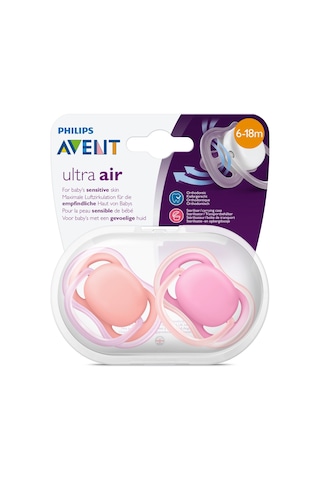 Philips Avent Ultra Air SCF245/22 6-18 Ay Renkli Emzik 2'li Mavi