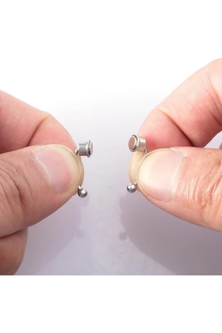 Paslanmaz Çelik Burun Fake Piercing Septum Mıknatıslı Ecp01