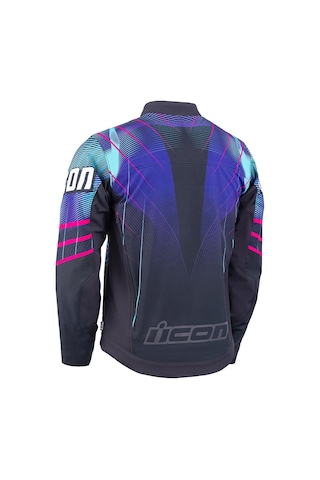 İcon Icon Merc3 Lazer Cobra Korumalı Motosiklet Montu Siyah Fuşya Siyah / Fuşya