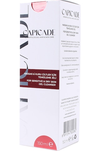 Capicade Hassas ve Kuru Ciltler İçin Temizleme Jeli 150 ML