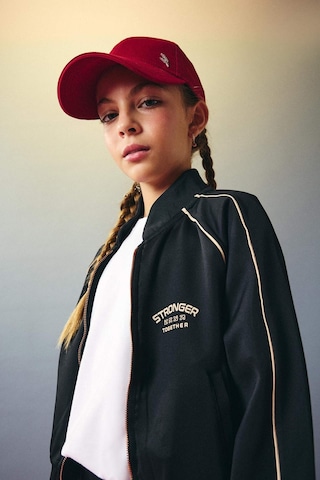 Defacto Kız Çocuk Baskılı Bisiklet Yaka Skuba Dalgıç Kumaş Fermuarlı Hırka F2798a825aubk81 Siyah