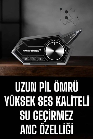 Motorcu Kulaklığı Kask Kulaklığı Anc Özelliği Sesli Görüşme Özelliği - Lisinya