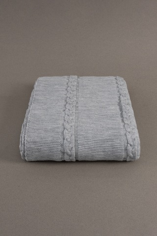 Trenza Gri Tv Battaniyesi 130x170 15032 Gri