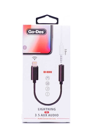 Go Des GD-UC019 Lightning To 3.5 mm Aux Kulaklık Dönüştürücü Adaptör ZORE-257763