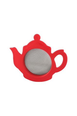 Çay Süzgeci Demlik Şeklinde Çok Renkli