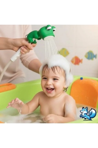 Sevimli Hayvan Figürlü Bebek Duş Başlığı - Eğlenceli Banyo Oyuncağı