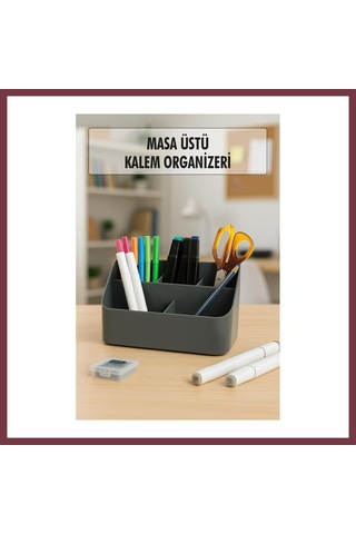 Storeşahin Masaüstü Kalem & Düzenleyici Kalemlik Füme Shn0720