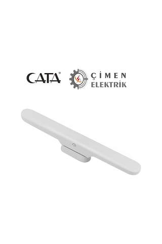 Cata Ct 5249 Beyaz Kasa 3w Şarjlı Led Aplik Dokunmatik 3 Renk Modu Çok Renkli