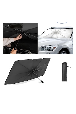 Point Oto Güneşlik Oto Ön Cam Güneşliği Şemsiye Güneşlik 79x140cm